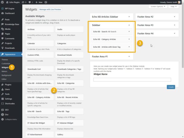 KB Widgets Overview - Echo Knowledge Base