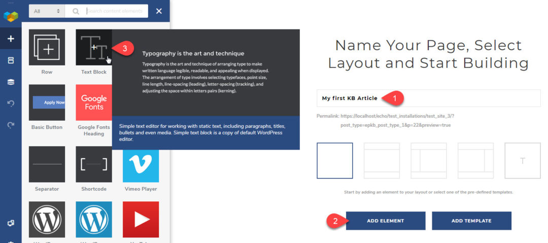 Visual Composer Setup - Echo Knowledge Base