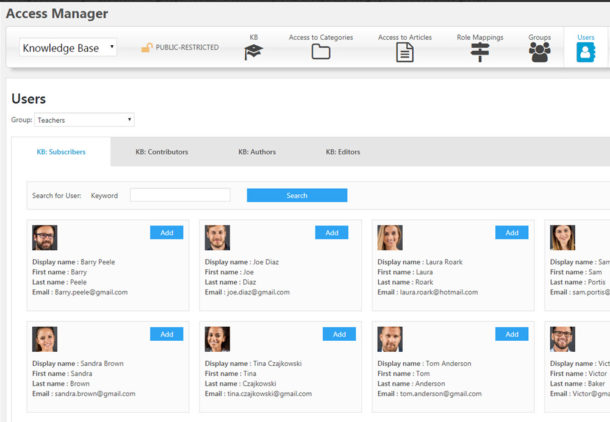 KB Groups - Echo Knowledge Base