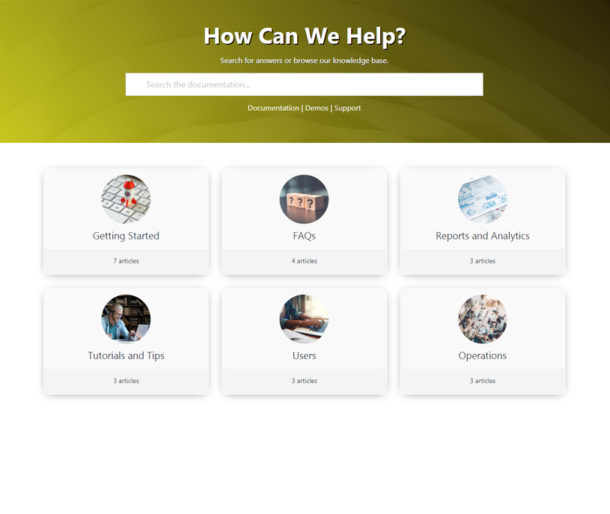 Grid Layout - Echo Knowledge Base