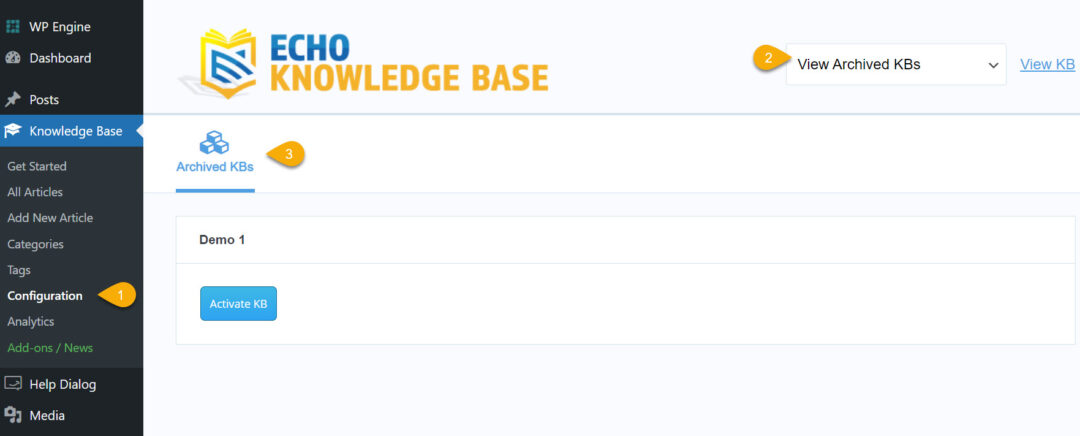 How to Archive or Delete a Knowledge Base - Echo Knowledge Base