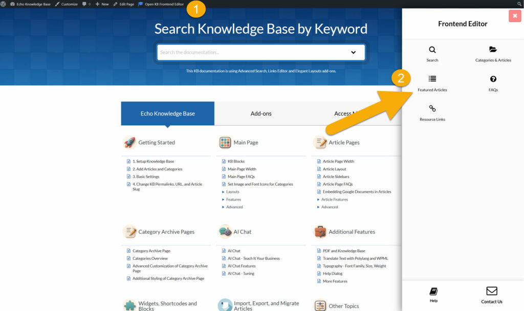 Featured Articles - Echo Knowledge Base