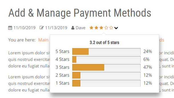 Article Rating and Feedback - Echo Knowledge Base